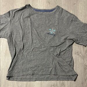 Patagonia Heather Gray Tee with Logo